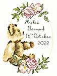 Click for more details of Victorian Teddy Bear Birth Sampler (cross stitch) by Bothy Threads
