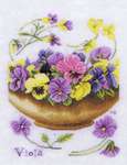 Click for more details of Violas (cross stitch) by Marjolein Bastin