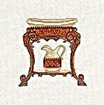 Click for more details of Washstands and Baths (cross stitch) by Thea Gouverneur