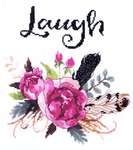 Click for more details of Watercolour Flowers - Laugh (cross stitch) by Janlynn