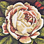 Click for more details of White Rose Bush (cross stitch) by Lanarte
