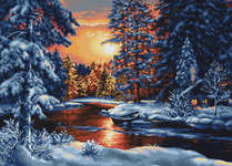 Click for more details of Winter Landscape II (cross stitch) by Luca - S