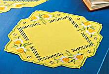 Click for more details of Yellow Daffodils Table Centre (hardanger) by Permin of Copenhagen