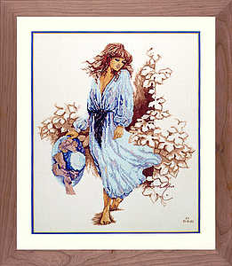 Lady Shalott in cross stitch kit and pattern | Flickr - Photo Sharing!