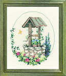 Oval garden wishing well - click for larger image
