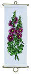 Hollyhock bell pull - click for larger image