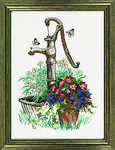 Water pump and butterflies - click for larger image