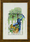 Water pump and flowers - click for larger image