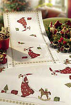 Father Christmas table runner