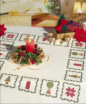 Christmas Motifs table cover