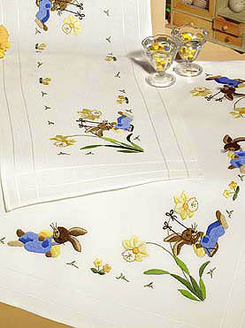 Easter bunny table cover