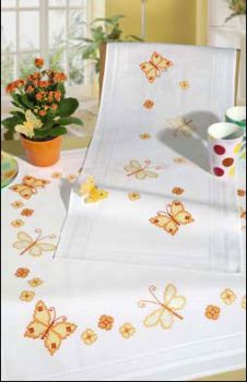 Yellow Butterflies table cover