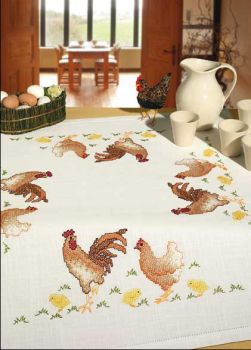 Farmyard Chicken table cover