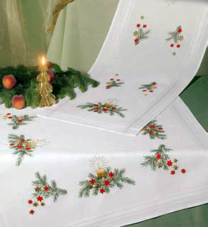 Christmas bouquet table cover
