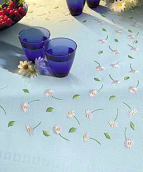 Sea of Blooms table cover