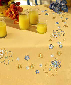 Ocean of Blossoms table cover