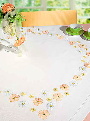 Floral table cover