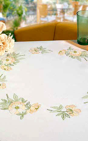 yellow tearose table cover