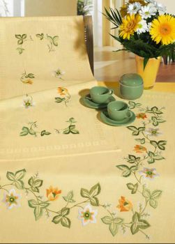 Sprays of flowers table cover