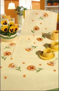 Pansies table cover