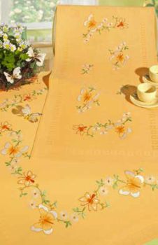 Butterflies and flowers table cover