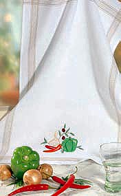 Paprika teacloth