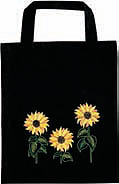 Sunflower cotton tote bag