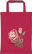 Rose cotton tote bag