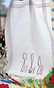 Cutlery set teacloth