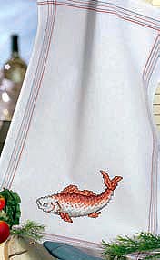 Fish teacloth