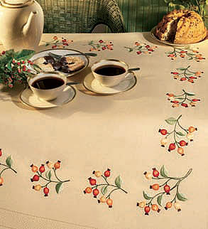 Rose Hip table cover