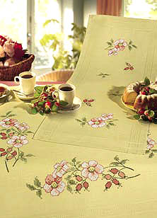 Wild roses table cover
