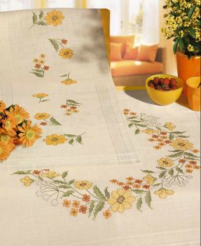 Autumn flowers table cover
