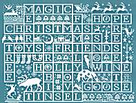 Click/tap for more details of 1 Down 3 Across (cross stitch) by Long Dog Samplers