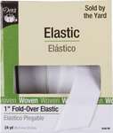 Click for more details of 1" Fold Over Elastic, White (miscellaneous) by Dritz