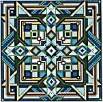 Click/tap for more details of 10,000 Lakes (cross stitch) by Carolyn Manning