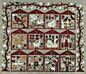 Click/tap for more details of 12 Days Of Christmas (cross stitch) by Jardin Prive