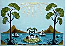 Click/tap for more details of 13th Colony Bay Part #2 (cross stitch) by By The Bay Needleart
