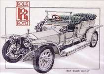 Click for more details of 1907 Rolls Royce Silver Ghost (cross stitch) by Dave Shaw