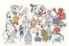 Click/tap for more details of 2012 (cross stitch) by Malcolm Greensmith