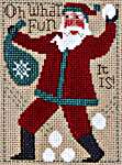 Click/tap for more details of 2025 Schooler Santa (cross stitch) by The Prairie Schooler