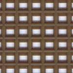 Click for more details of 7 Mesh Plastic Canvas Brown (fabric) by Darice
