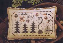Click/tap for more details of A Bowl Full of Scaries - Scary One (cross stitch) by Plum Street Samplers