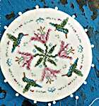 Click/tap for more details of A Charm Of Hummingbirds - Georgian Pinwheel (cross stitch) by Mojo Stitches