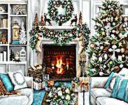 Click for more details of A Christmas Interior (cross stitch) by Luca - S