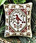 Click/tap for more details of A Christmas Pin Pillow (cross stitch) by Kathy Barrick