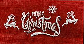 Click/tap for more details of A Deer Christmas (cross stitch) by Keslyn's