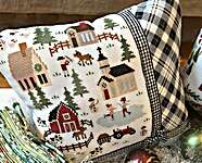 Click/tap for more details of A Farmhouse Christmas (cross stitch) by Anabella's