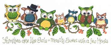 Click for more details of A Few Hoots (cross stitch) by Imaginating