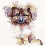 Click for more details of A Fluffy Puppy (cross stitch) by Oven Company
